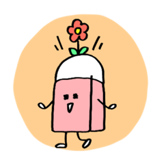 [LINEスタンプ] けしゴムくん のほほん