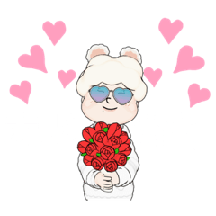 [LINEスタンプ] モフシロさん