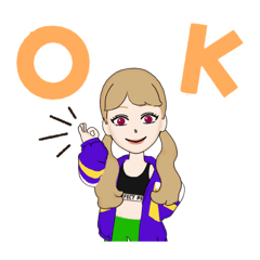 [LINEスタンプ] パリピの女の子 アバター