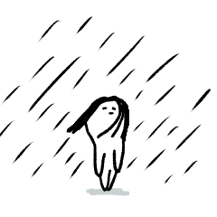 [LINEスタンプ] 雨女さんのためのスタンプ