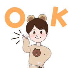 [LINEスタンプ] くまkids