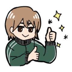 [LINEスタンプ] ジャージ先輩の日常