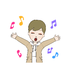 [LINEスタンプ] シンガーソングライターNOZ