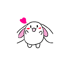 [LINEスタンプ] かわいい！豆うさ！