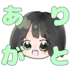 [LINEスタンプ] おにぎり生まれの花子ちゃん