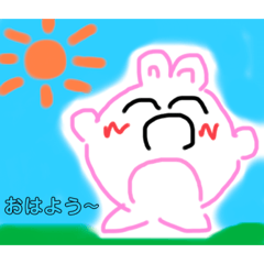 [LINEスタンプ] ぴっぷのうさぎスタンプෆෆ