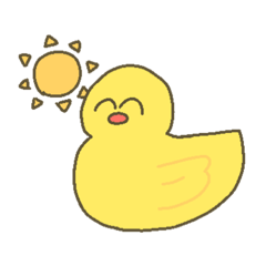 [LINEスタンプ] おふろのあひるちゃん