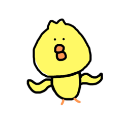 [LINEスタンプ] 真顔のひよこ。