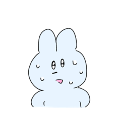 [LINEスタンプ] サボりたいうさぎ