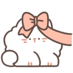 [LINEスタンプ] 綿あめ猫 (カップル用-白猫 ver.)