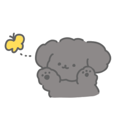 [LINEスタンプ] 黒いおいぬスタンプ