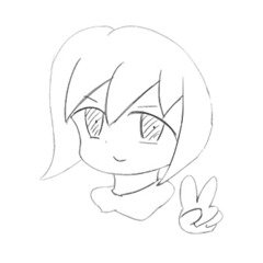 [LINEスタンプ] パーカー女の子ちゃん1