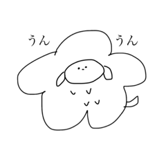 [LINEスタンプ] フラわんちゃん