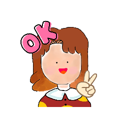 [LINEスタンプ] 普通の女の子だよ！