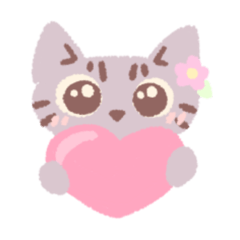 [LINEスタンプ] かわいいねこのミミちゃん【リメイク】