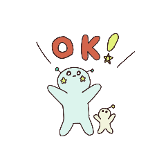 [LINEスタンプ] ☆なぞのせいぶつたち☆