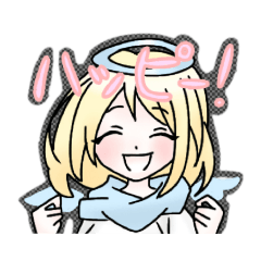 [LINEスタンプ] 感情豊かな天使ちゃん☆