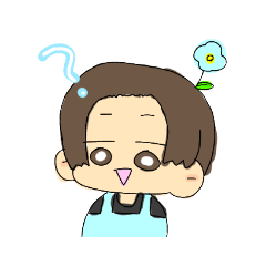 [LINEスタンプ] 頭にお花が咲いてる男子