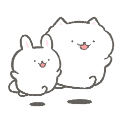 [LINEスタンプ] 白い犬ぽんちゃん2