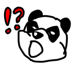 [LINEスタンプ] キレ気味パンダくん