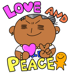 [LINEスタンプ] Love ＆ Peace ALEX