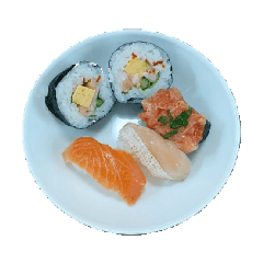 [LINEスタンプ] 和食寿司日本焼そばカレーピザコロッケ写真