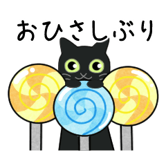 [LINEスタンプ] 挨拶×猫×スイーツ