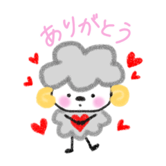 [LINEスタンプ] わたがしあたまのひつじ