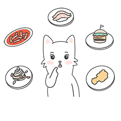 [LINEスタンプ] 珍島犬は食べるのが好きです。