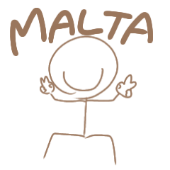 [LINEスタンプ] こんにちは、マルタでっす