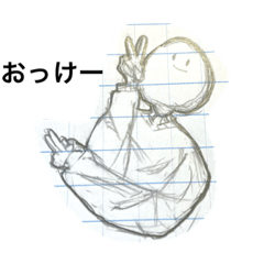 [LINEスタンプ] ノートに描いた落書きスタンプ