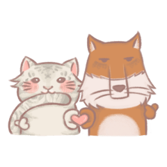 [LINEスタンプ] ユキヒョウとチベスナ1