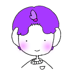 [LINEスタンプ] 紫色の髪の男の子