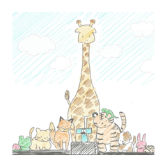 [LINEスタンプ] ゆるっと動物園。