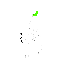 [LINEスタンプ] 全く考えない人