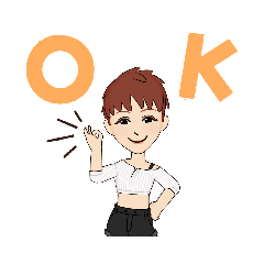 [LINEスタンプ] ダンスが出来る女子