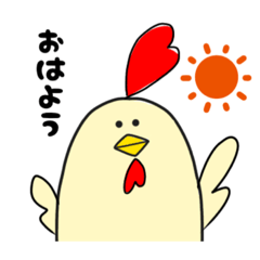 [LINEスタンプ] にわとりとうさぎとねこ