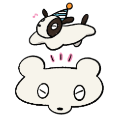 [LINEスタンプ] くますけといぬちゃん