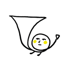 [LINEスタンプ] フレンチホルンのこるのくん