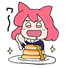 [LINEスタンプ] パンケーキ大好きパン・ティーナスタンプ！