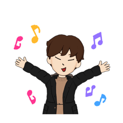 [LINEスタンプ] イラスト♂とアバター♂