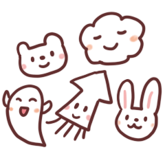 [LINEスタンプ] 白いモノたち（あいさつ・敬語）