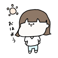 [LINEスタンプ] オリキャラのとろろちゃんのスタンプです。