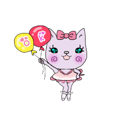 [LINEスタンプ] おめかしネコ♡2