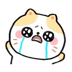 [LINEスタンプ] 泣く猫 ナネちゃんの画像（メイン）