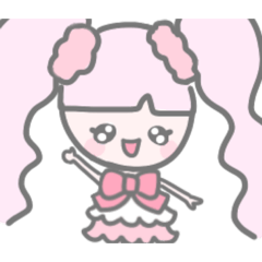 [LINEスタンプ] 【ラブリーちゃん】ピンクが好きな女の子♥