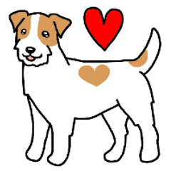 [LINEスタンプ] 犬種別ジャックラッセルテリア(ワイヤー)