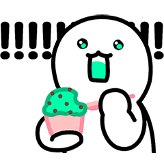 [LINEスタンプ] ミントチョコ食べる？