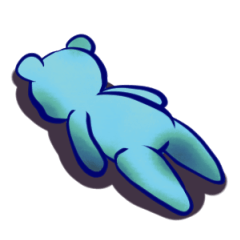 [LINEスタンプ] 無気力なクマさん