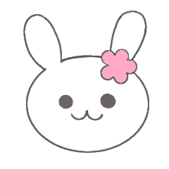 [LINEスタンプ] メンヘラうさぎのハナちゃん